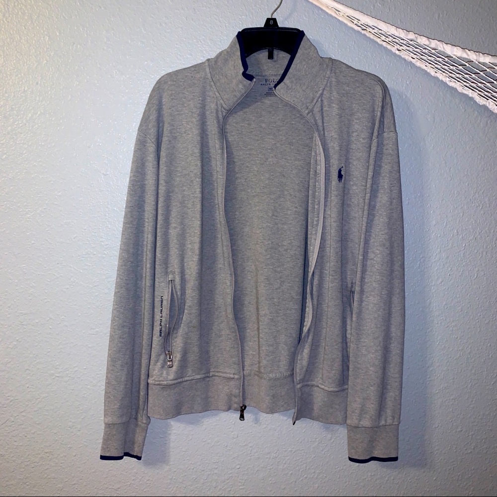 Ralph Lauren Polo zip up grey jacket size M